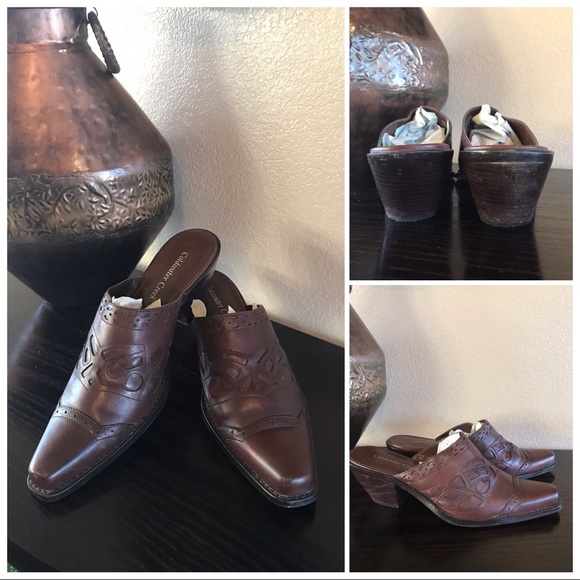 Coldwater Creek Shoes - Coldwater Creek Leather Mules